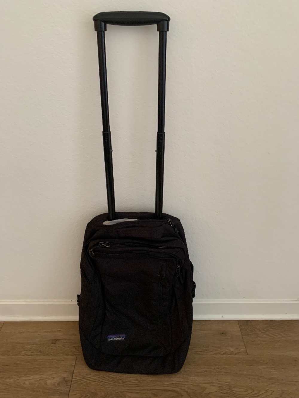 Patagonia Rollerboard Backpack | Black Convertible Travel Pack | Retractable